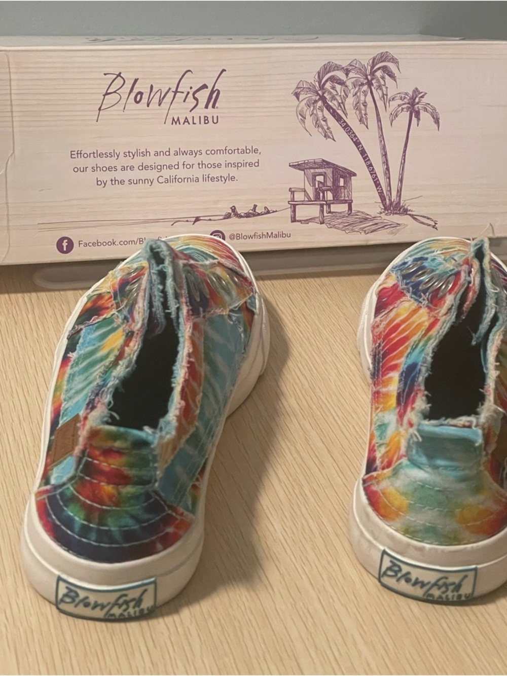 Blowfish Malibu Rainbow Tie-Dye Slip-On Sneakers - Multi - Picture 8 of 10